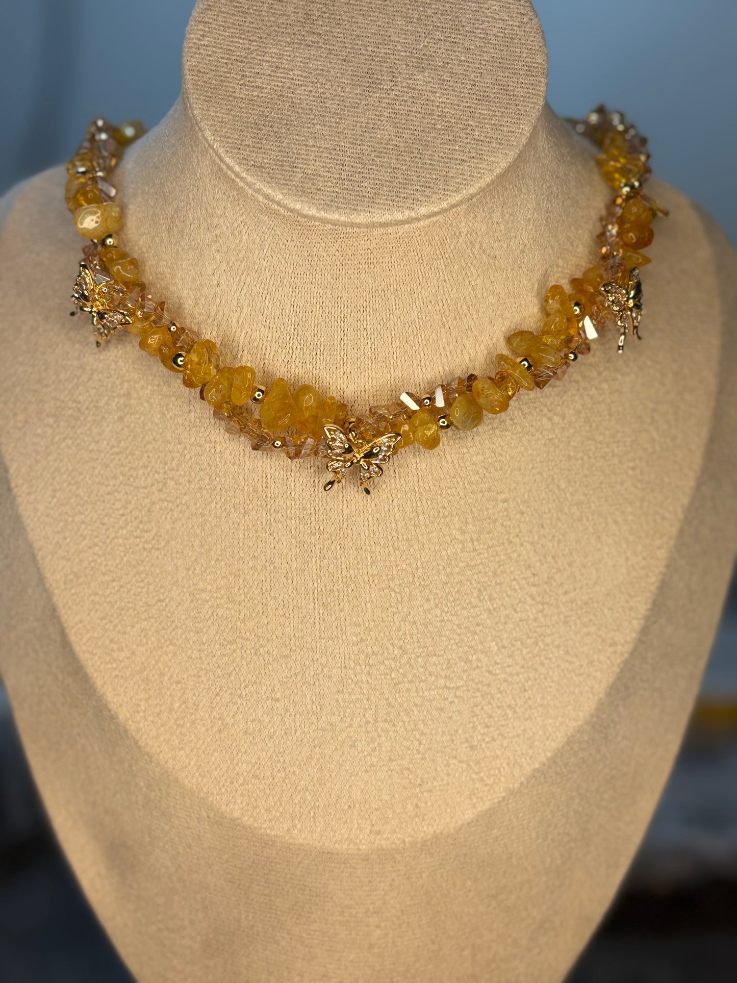 „Sunlight“ - Citrin vergoldet 18k