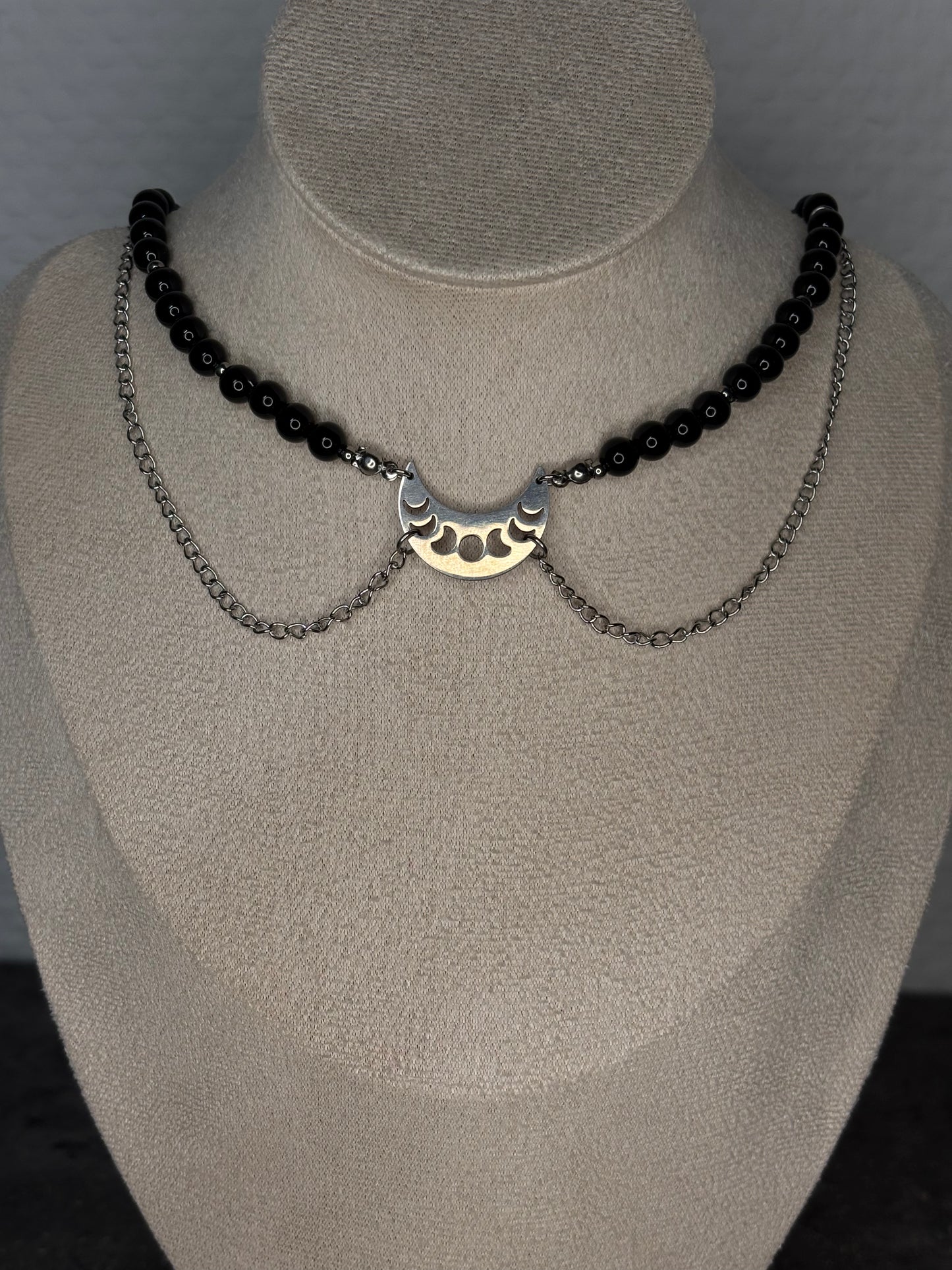 „Moon Witch“ - Obsidian Edelstahl