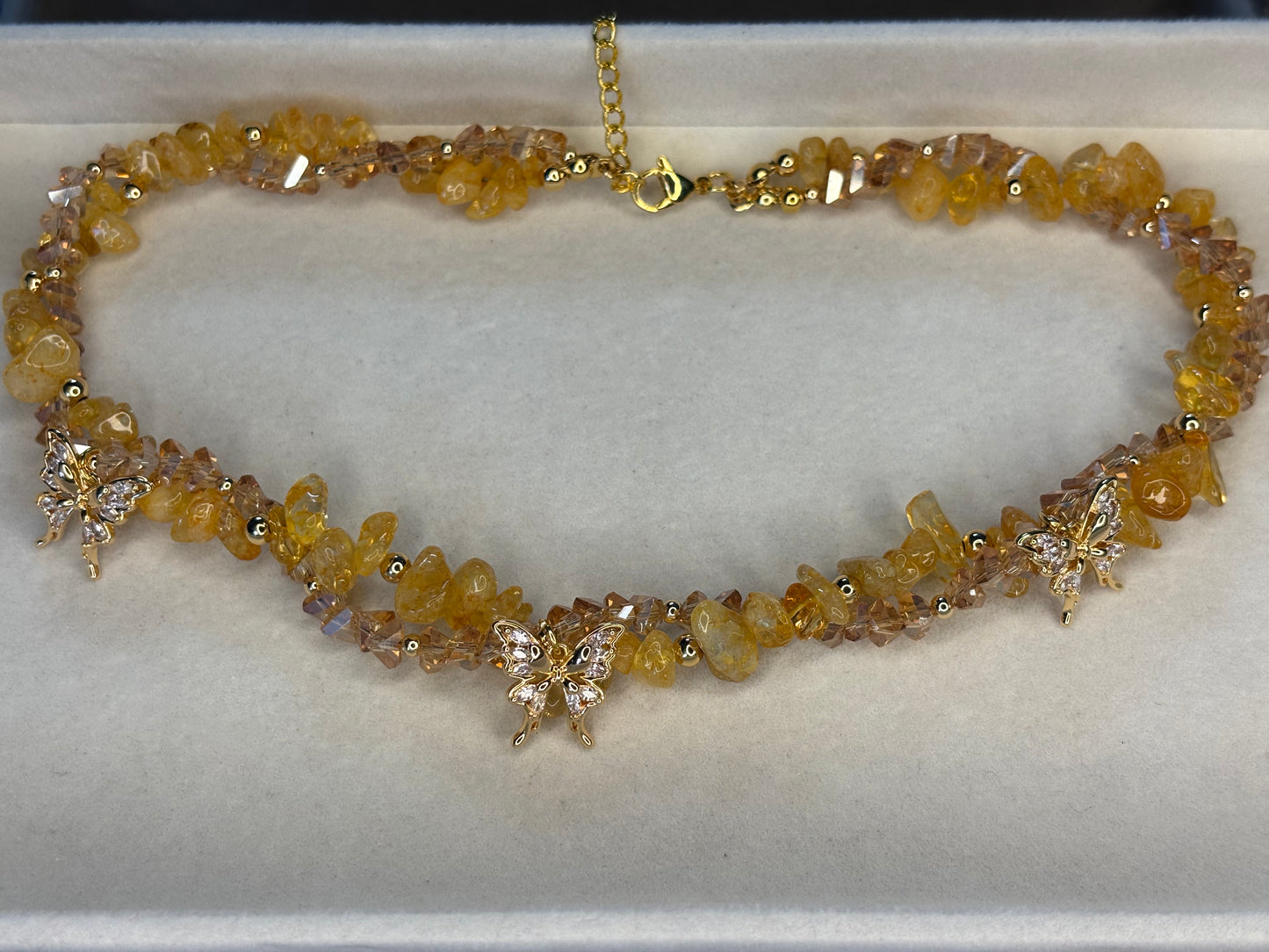 „Sunlight“ - Citrin vergoldet 18k