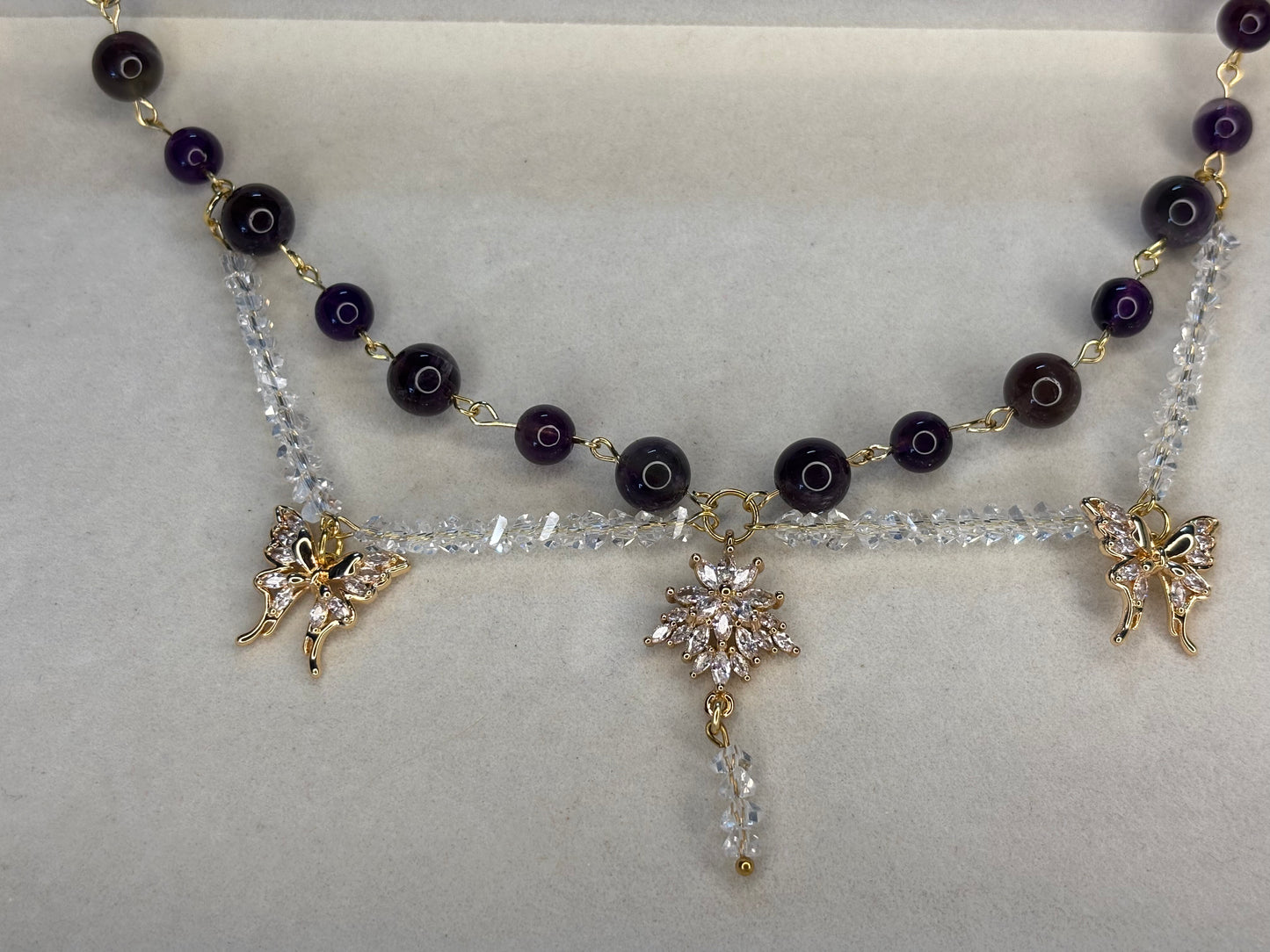 „Princess“ Amethyst 18k vergoldet