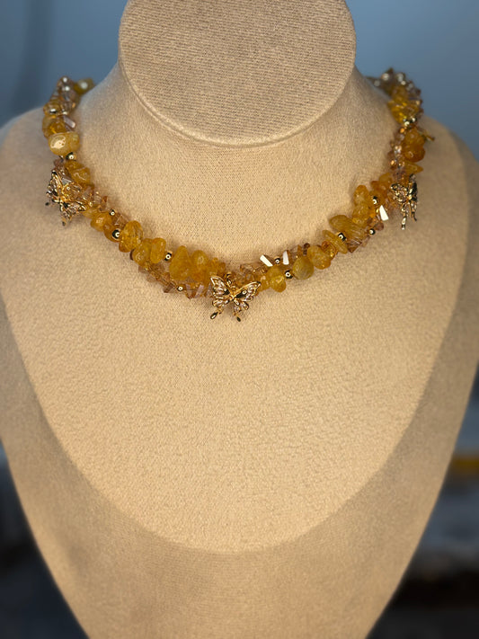 „Sunlight“ - Citrin vergoldet 18k