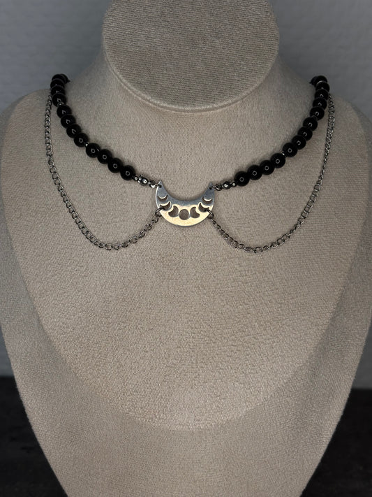 „Moon Witch“ - Obsidian Edelstahl