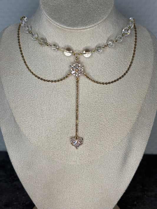 „Princess“ Bergkristall 18k vergoldet