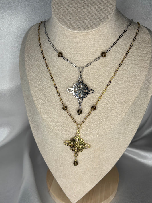 Keltischer Knoten – Rauchquarz Schutzkette