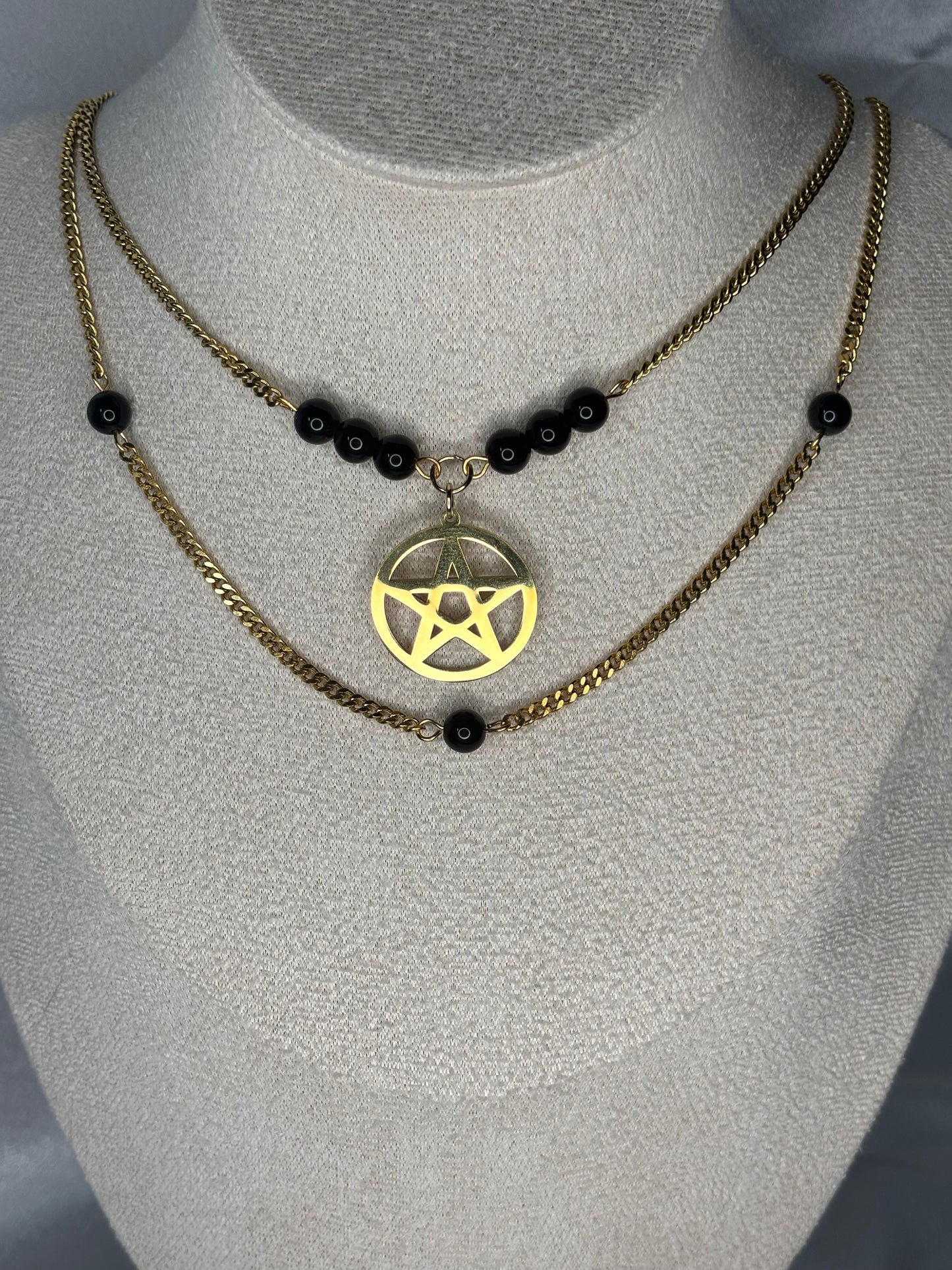 „Witchy Obsidian“ Silber & vergoldet